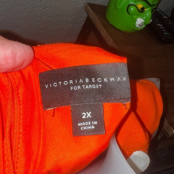 Victoria Beckham for Target 2X Orange/White with Scalloped detail good condition - Picture 3 of 5